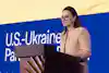 Yuliia Svyrydenko, Prime Minister of Ukraine, delivered a keynote, emphasizing Ukrainians' resilience and the U.S. Chamber's role in mobilizing American business.