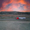 a truck on the road