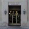 a building with glass doors