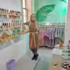 Good Flower Farm Founder Rachel Carpenter in her shop.