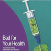 a syringe with a green substance