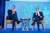 Myron Brilliant and Steve Mnuchin participated in a conversation at the Summit.