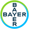 a logo with blue and green text