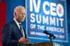 President Biden speaking at the Chamber's CEO Summit of the Americas in Los Angeles.