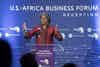 U.S. Ambassador to the U.N., Linda Thomas-Greenfield speaks at the U.S.-Africa Business Forum.