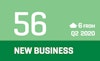 New Business graphic score of 56 for the Commercial Construction Index for Q3 2020.